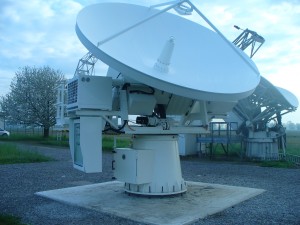 Antenna of the Alphasat Aldo Paraboni Expriment at Spino d'Adda
